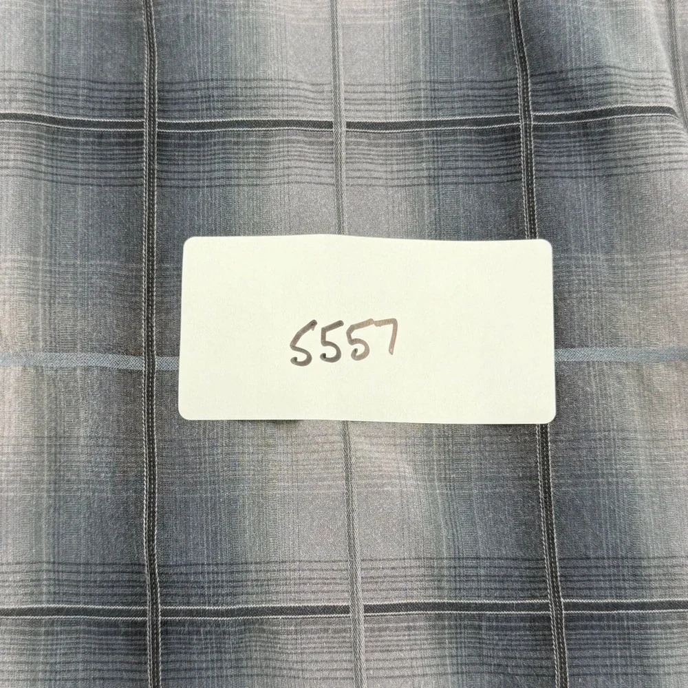 Rafter C Cavenders Mens Grey Plaid Western Pearl Snap Long Sleeve Shirt XL